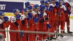 Čeští hokejisté po čtvrtfinále MS do 20 let Česko - Švédsko