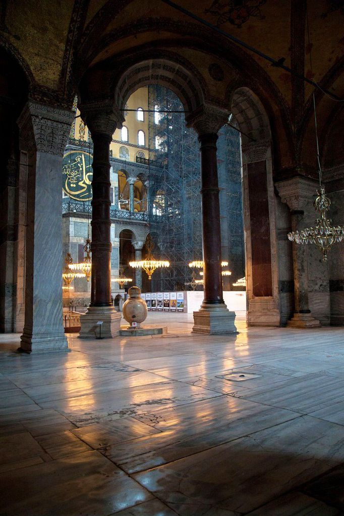 Hagia Sofia alias chrám Boží Moudrosti v Istanbulu.