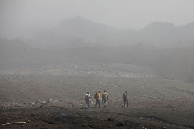 Situace v Guatemale po mohutné erupci sopky Fuego. Červen 2018.