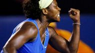 Serena Williamsová slaví postup do semifinále