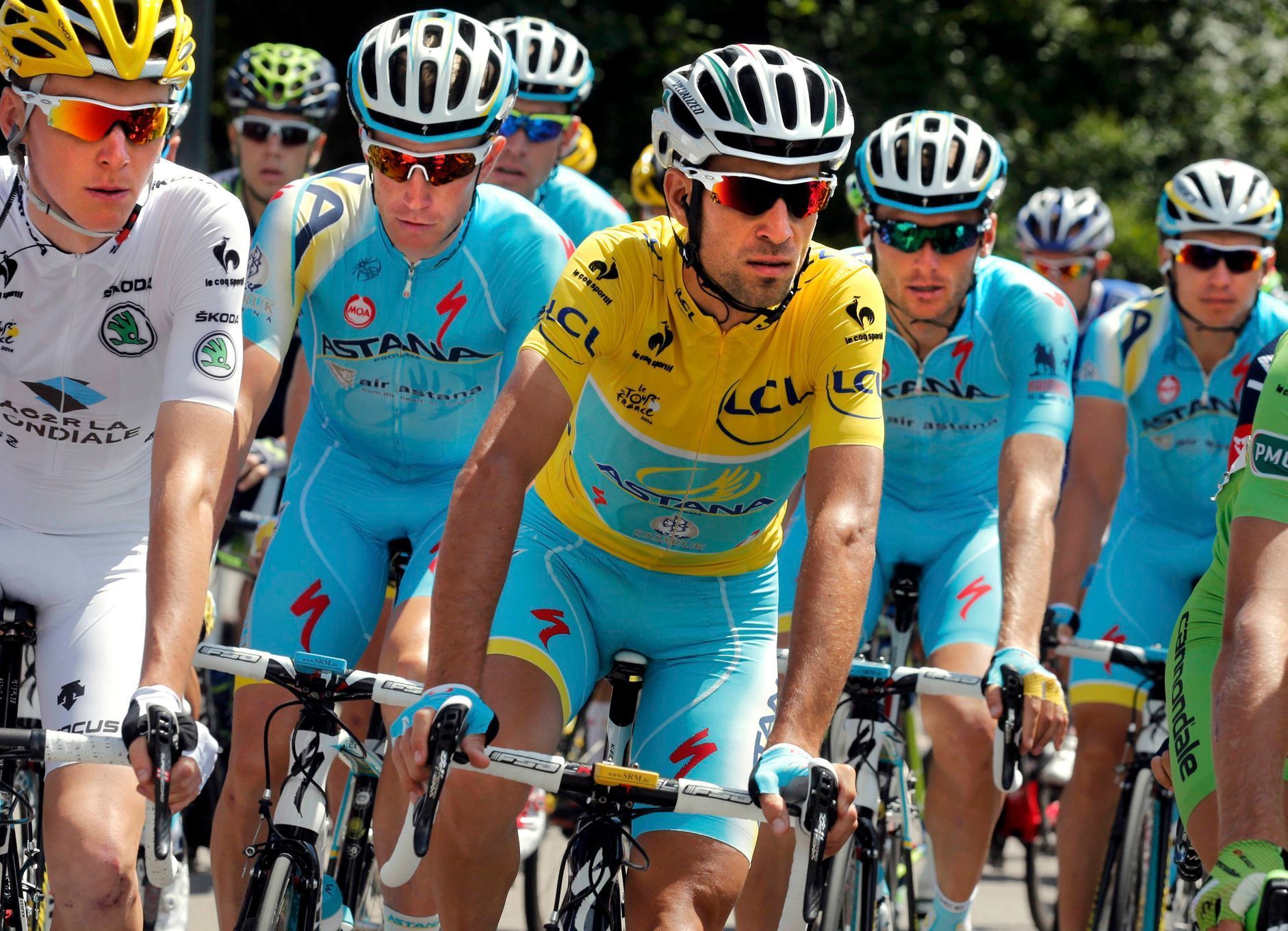 Vinczenzo Nibali během 11. etapy Tour de France 2014