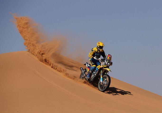 Martin Michek (KTM) na trati Rallye Dakar 2024.