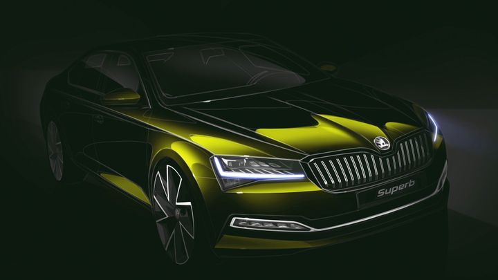 Škoda poodhaluje modernizovaný Superb. Představí ho na mistrovství světa v hokeji