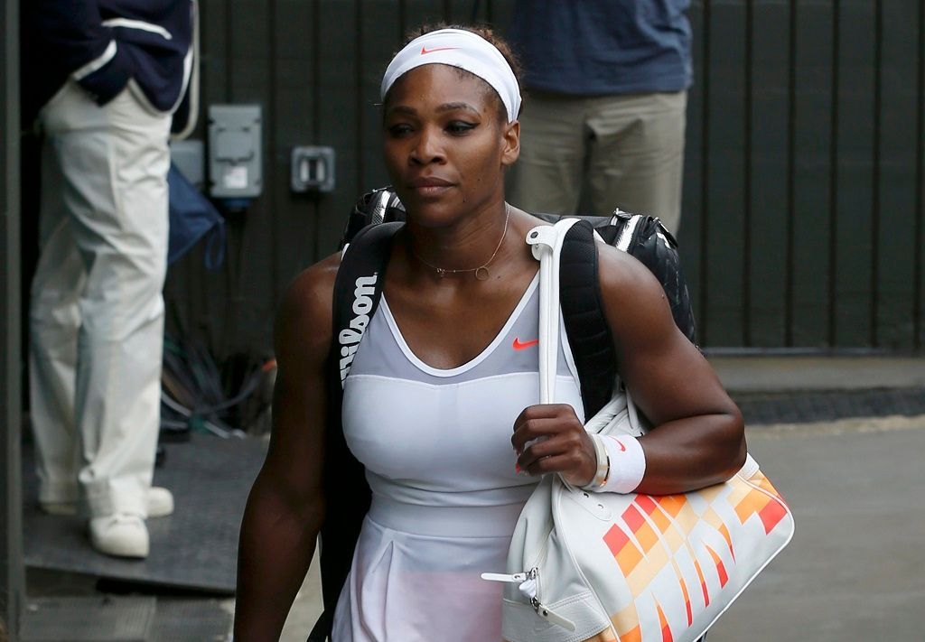 Smutná Serena Williamsová na Wimbledonu