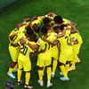 Hráči Ekvádoru slaví gól v zápase MS 2022 Katar - Ekvádor