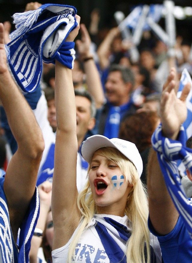 Euro 2008: Řecká fanynka