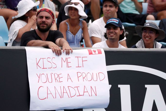 tenis, Australian Open 2019, fanoušci Eugenie Bouchardové