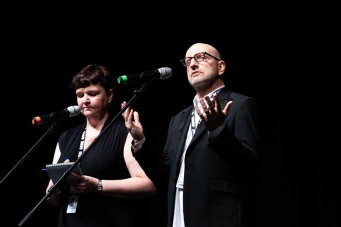 Steven Soderbergh na festivalu v Karlových Varech.