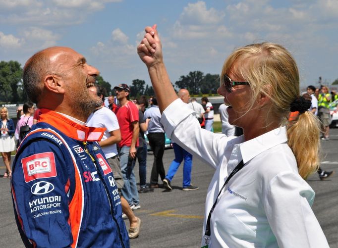 Gabriele Tarquini v závodě WTCR na Slovakia Ringu 2018