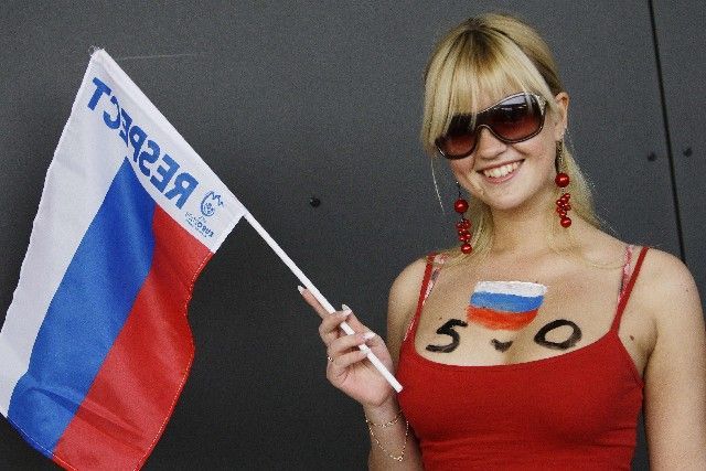 Euro 2008: Ruská fanynka