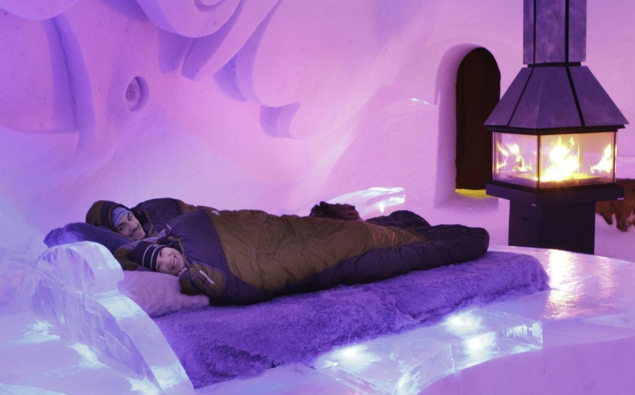 Ledový hotel v Kanadě