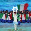Italská výprava při slavnostním zahájení her v Pekingu 2022
