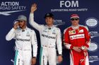 Rosberg ovládl kvalifikaci v Suzuce, těsně porazil Hamiltona
