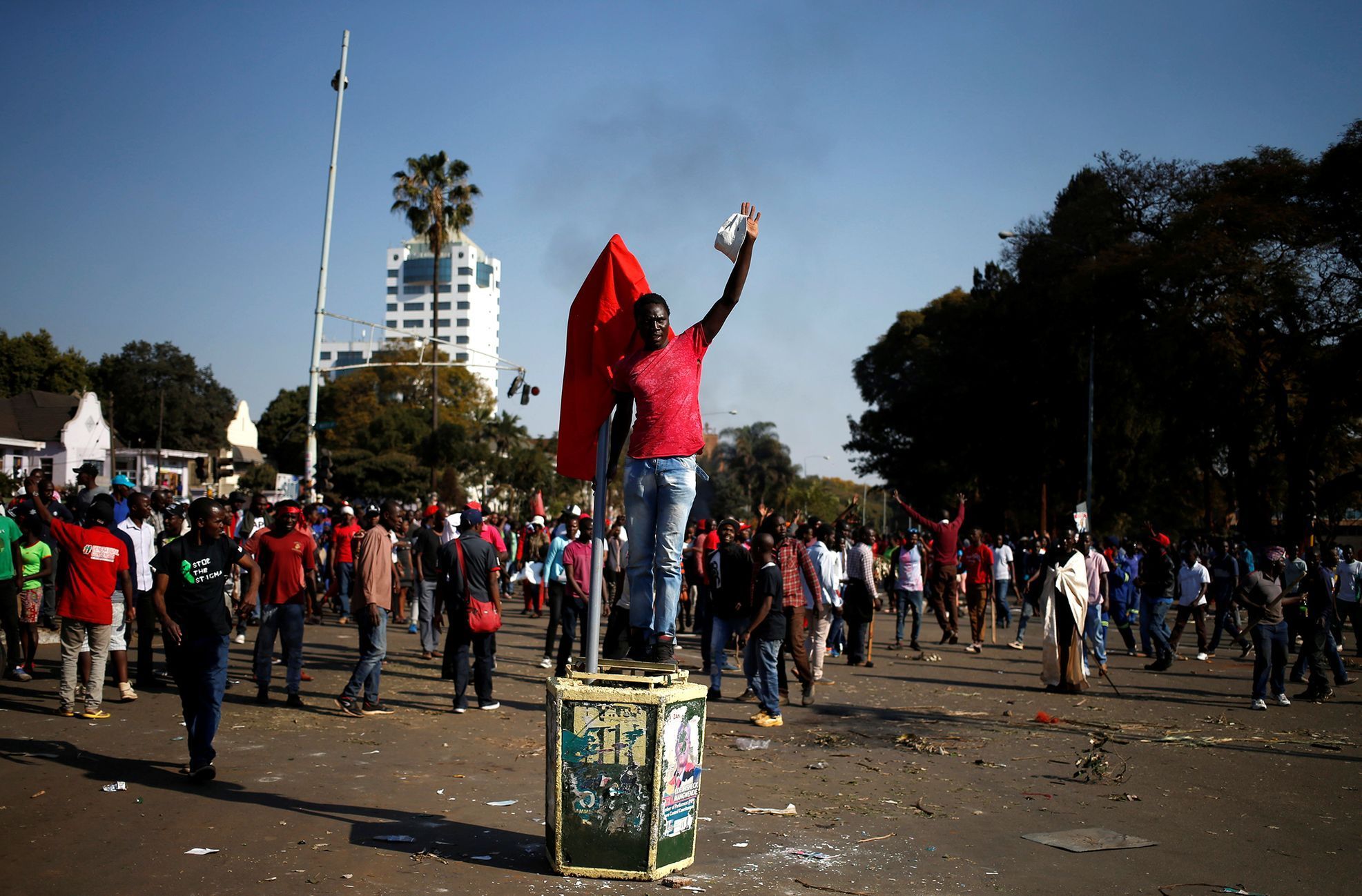 Fotogalerie / Protesty  v Zimbabwe / Reuters / 28