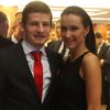 Fotbalista roku 2014: Václav Pilař s přítelkyní Kristýnou