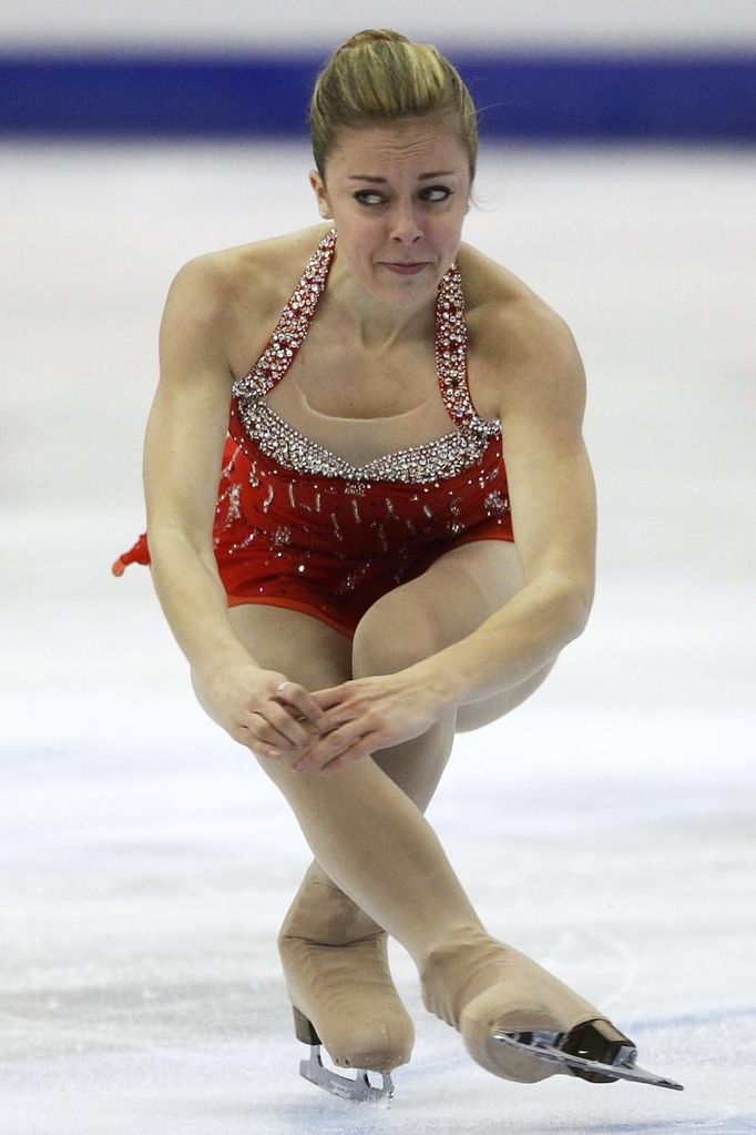 Ashley Wagner, krasobruslařka USA, na světovém šampionátu