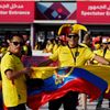 Fanoušci Ekvádoru před zápasem MS 2022 Katar - Ekvádor