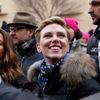Washington demonstrace za práva žen a proti Trumpovi Scarlett Johansson