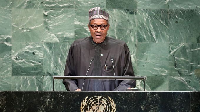 Nigerijský prezident Muhammadu Buhari.