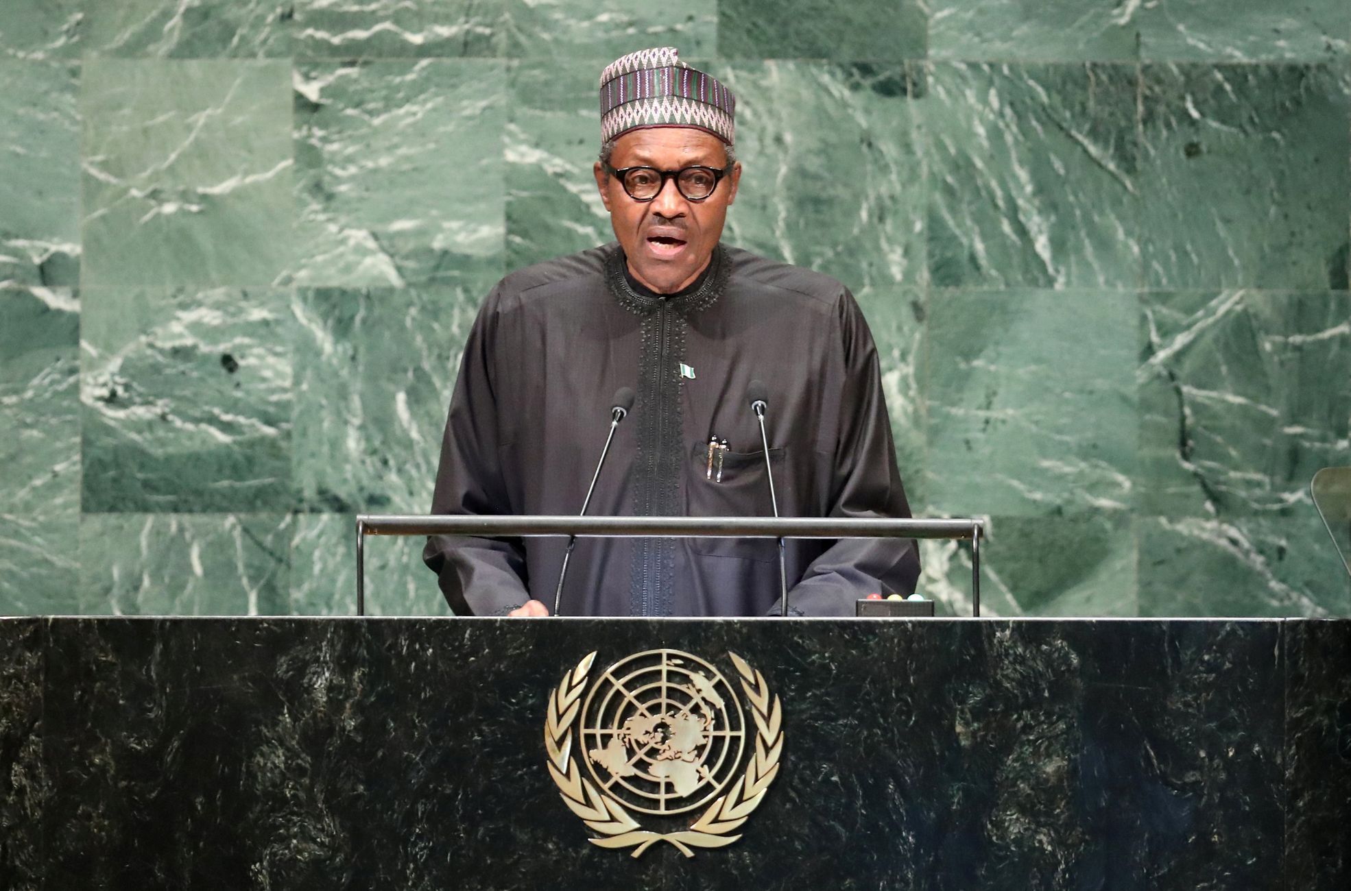 Nigerijský prezident Muhammadu Buhari.