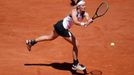 Greet Minnenová v zápase prvního kola French Open 2021 proti Petře Kvitové