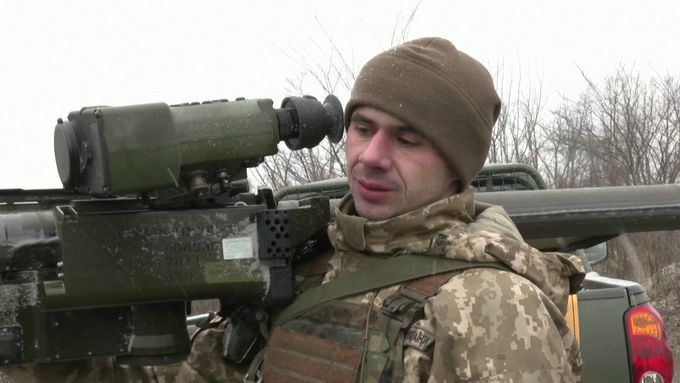 Ukrajinští vojáci získali medaile za sestřelení dronů a řízených střel, které mířily na Kyjev