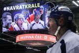 Návrat krále, hlásal nápis na kostce nad ledem, když Jaromír Jágr vyjížděl k prvnímu tréninku s Rytíři po návratu z NHL.