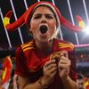 Španělští fanoušci v semifinále Eura 2024 Španělsko - Francie