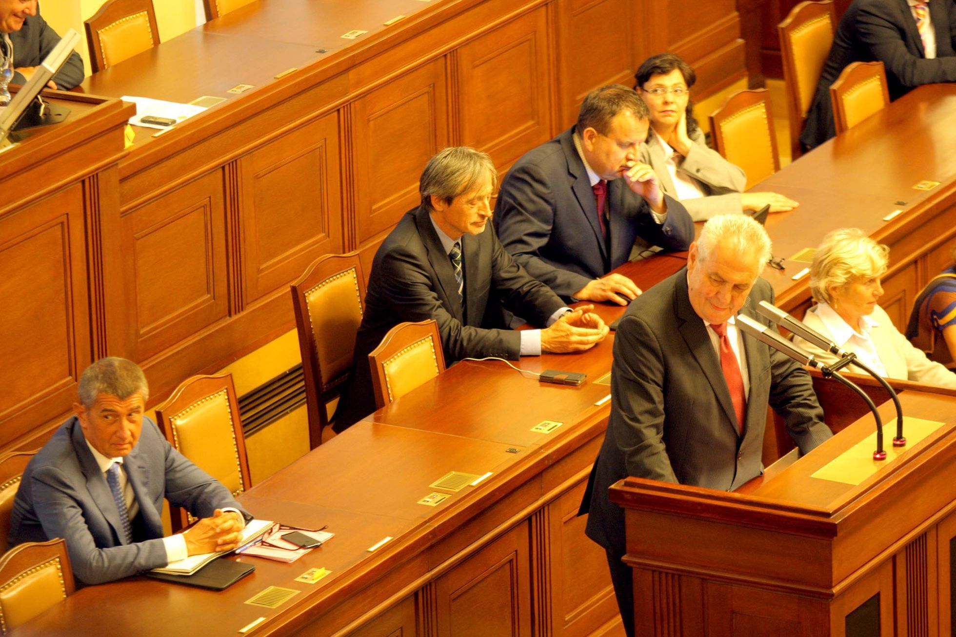 Miloš Zeman v poslanecké sněmovně