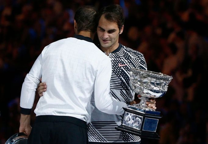 Rafael Nadal a Roger Federer po finále Australian Open 2017