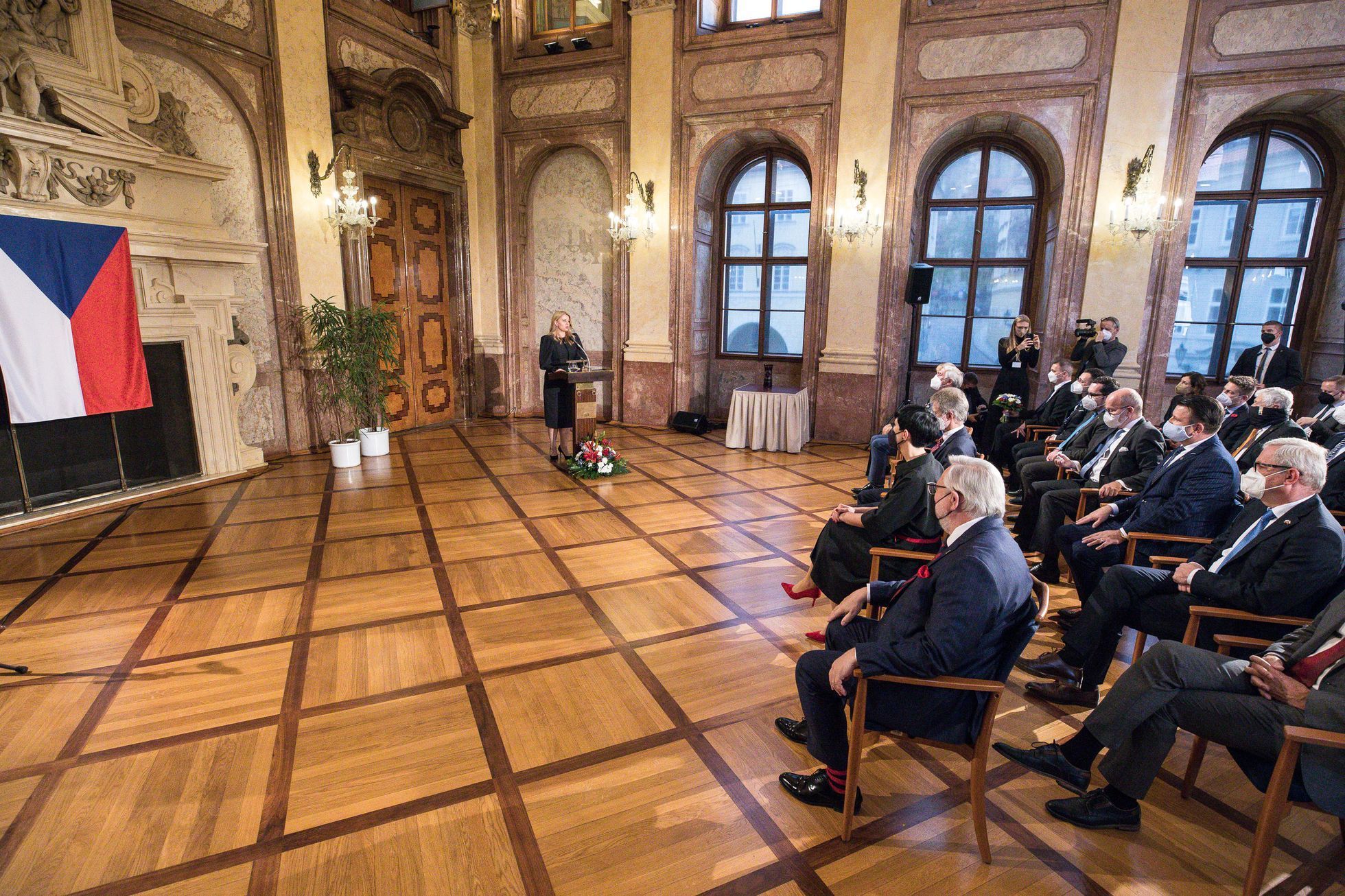Prezidentka Zuzana Čaputová v Česku, 16. listopadu 2021