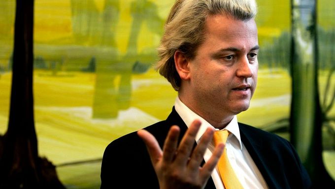 Poslanec nizozemského parlamentu Geert Wilders, známý svou ostrou protiimigrační rétorikou
