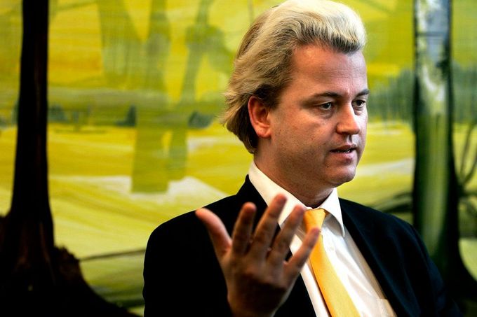 Poslanec nizozemského parlamentu Geert Wilders, známý svou ostrou protiimigrační rétorikou