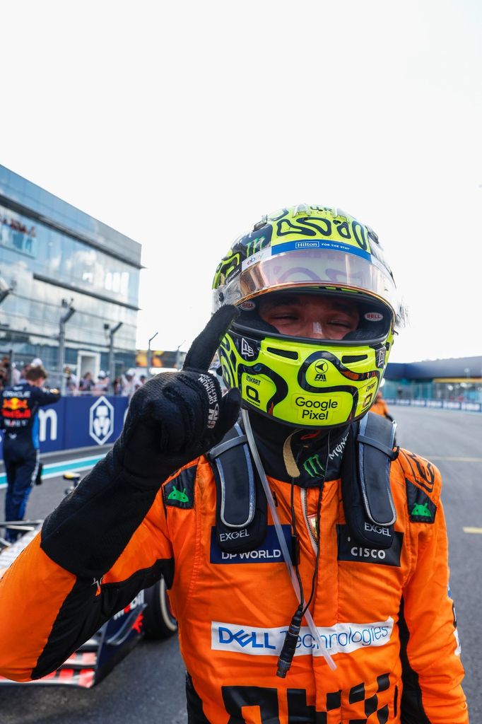 Lando Norris z McLarenu slaví triumf ve VC Miami F1 2024