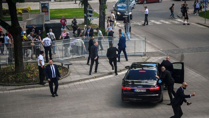 Handlová v momentě atentátu na slovenského premiéra Roberta Fica