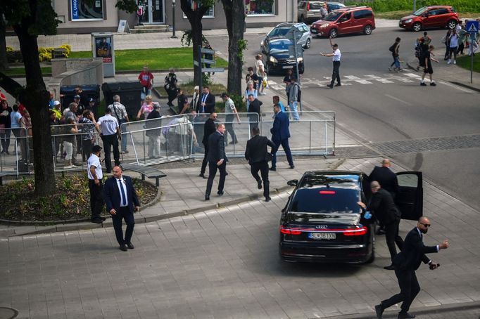 Handlová v momentě atentátu na slovenského premiéra Roberta Fica