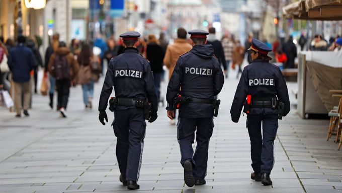 Policie ve Vídni, ilustrační foto