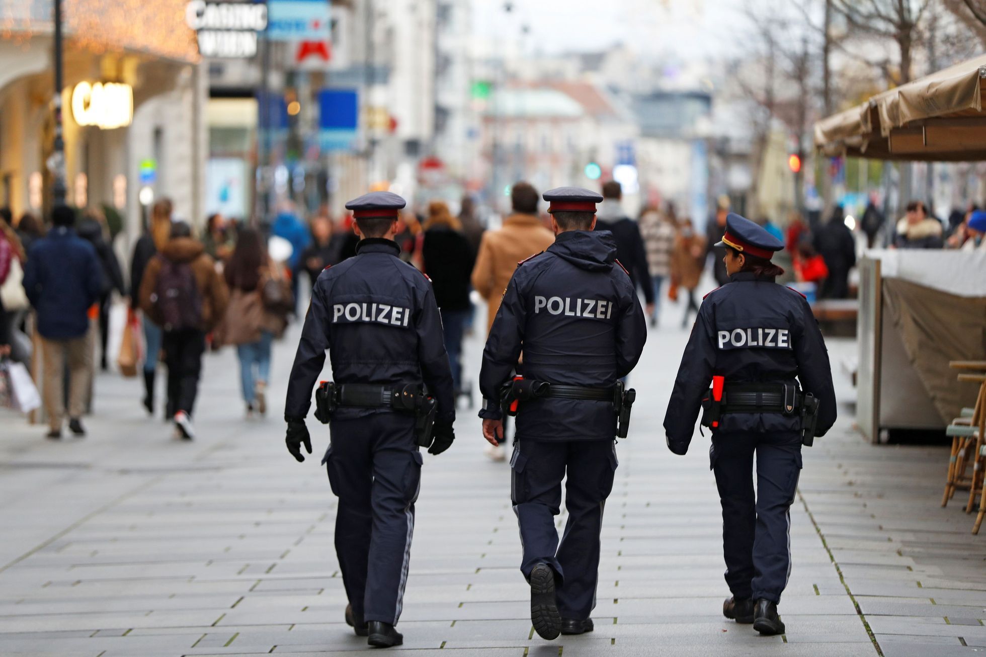 Policie, Rakousko, Vídeň, ilustrační foto