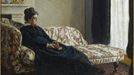 Claude Monet: Interiér nebo meditace, 1870 až 1871, olej na plátně.