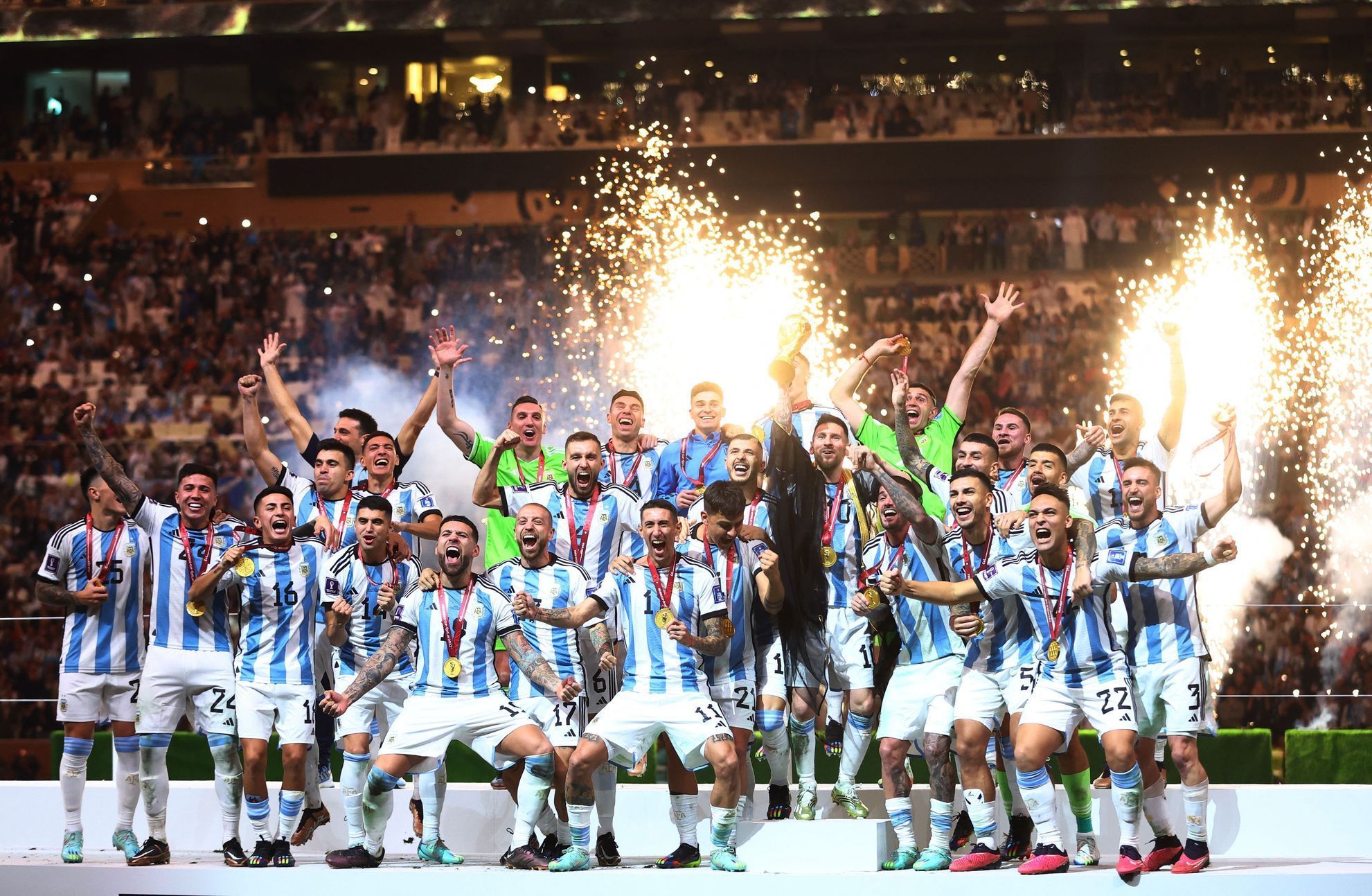 Finále MS ve fotbale 2022, Argentina - Francie: Argentinci slaví triumf