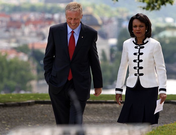 Mirek Topolánek Condoleezza Riceová