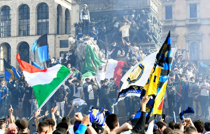 Takto slavili fanoušci Interu Milán scudetto, titul v italské Serii A