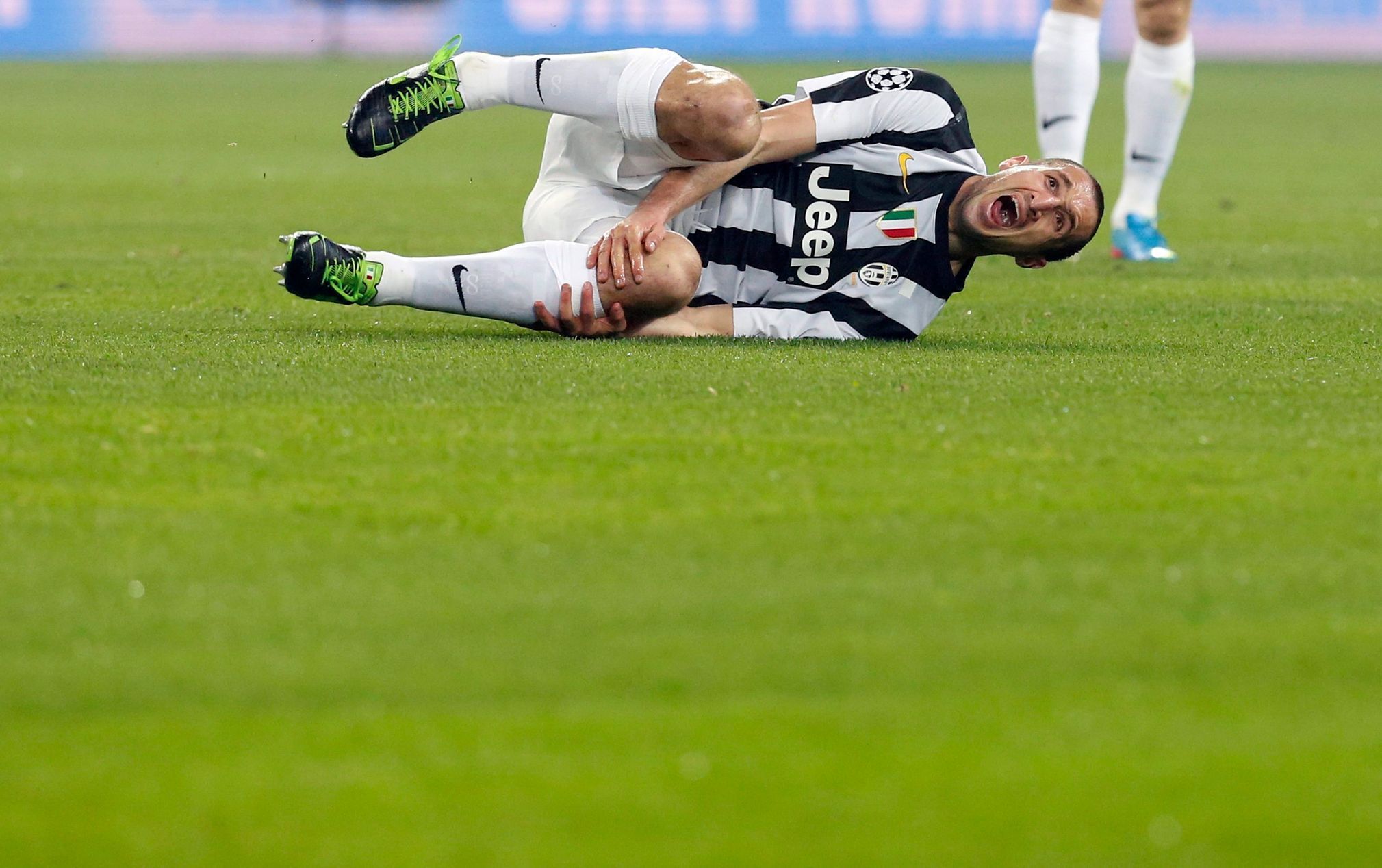 Fotbal, Bayern - Juventus:  zraněný Giorgio Chiellini