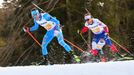 Vítězslav Hornig (vpravo) v závodě smíšených štafet na MS 2025 v Lenzerheide
