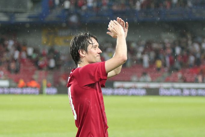 Tomáš Rosický na své rozlučce v Praze 9. 6. 2018.