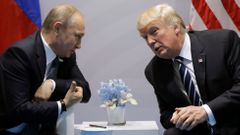Vladimir Putin a Donald Trump na summitu G20 v Hamburku