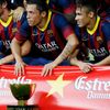 Fotbal, Barcelona - Santos: Adriano a Neymar
