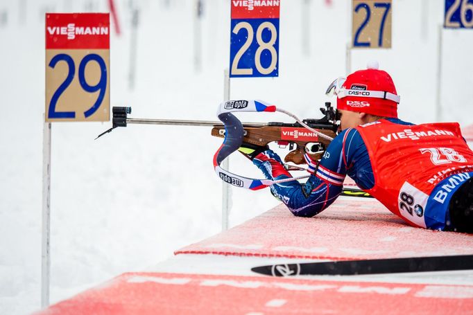 SP v Ruhpoldingu II, hromadný start M: Michal Krčmář