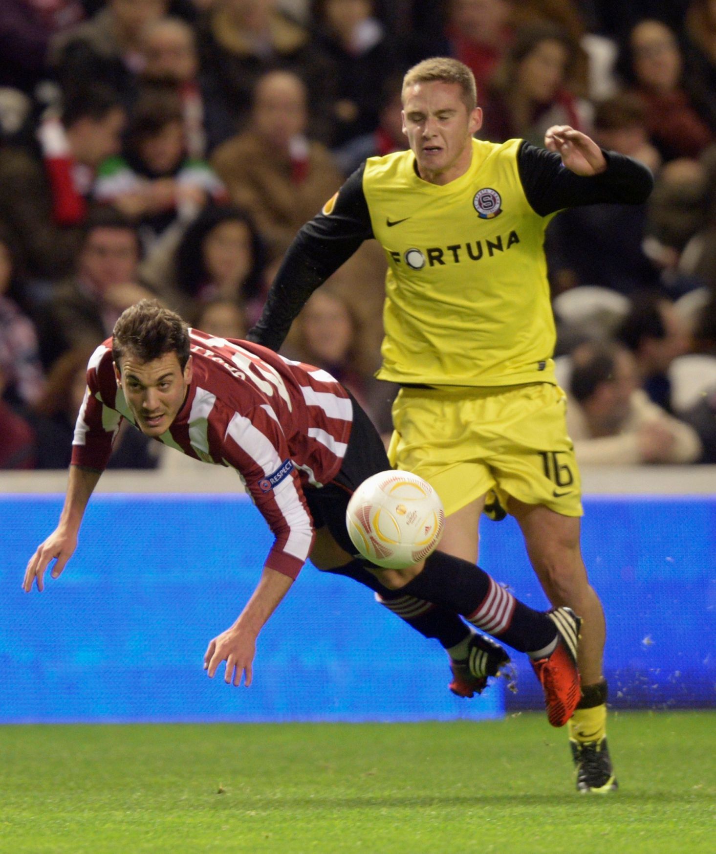 Pavel Kadeřábek v utkání proti Bilbau