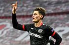 Schick už zase střílí góly, Leverkusenu pomohl k výhře nad Beer Ševou